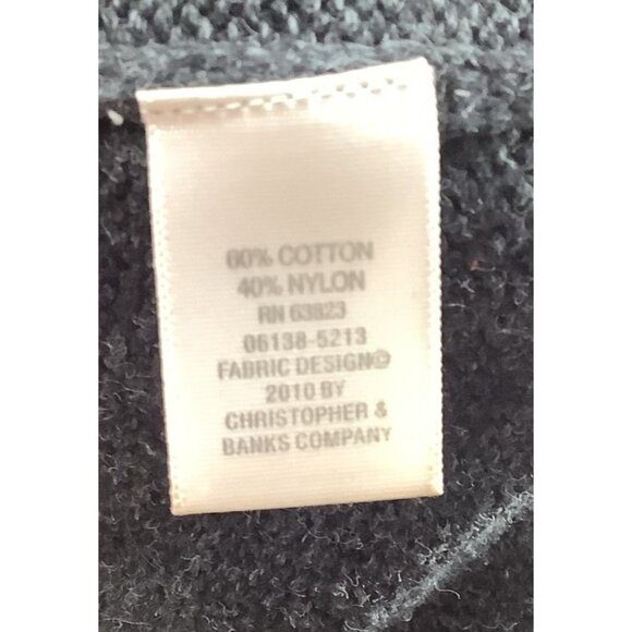 Vintage Button-Up Gray Wool Cardigan Ugly Christmas Sweater Womens Size M - Picture 8 of 8